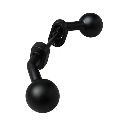 GAŁKA ODGIĘTA OBROTOWA P-POŻ. 262 OV CZARNA