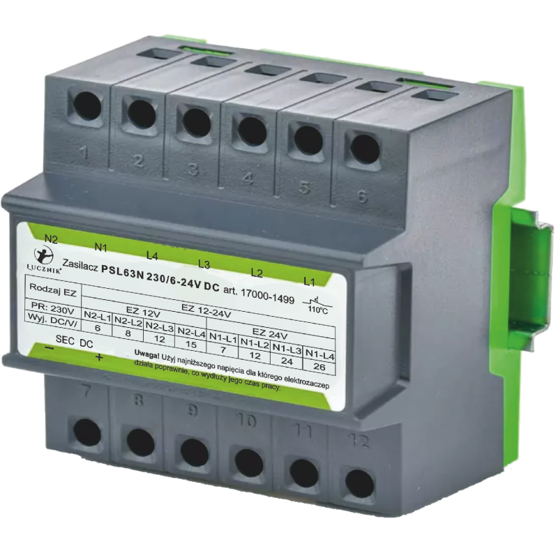 Zasilacz uniwersalny PSL 63N 230/6-24V DC