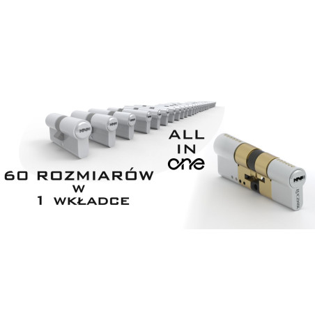 Wkładka Łucznik CPM FlexiLock gałka MF1 satyna