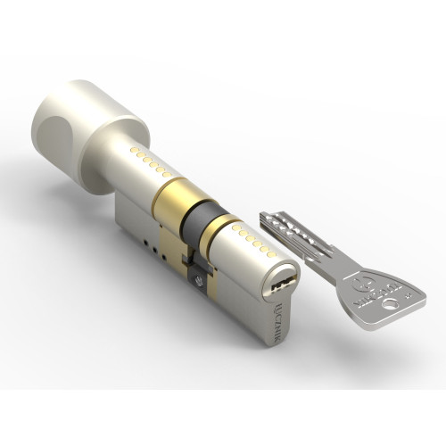 Łucznik CPM FlexiLock Knob Cylinder MF1 Satin