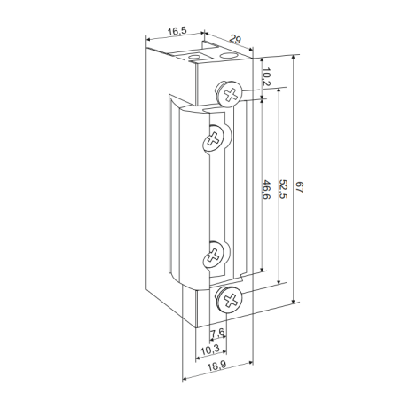 ZACZEP MECHANICZNY 1410RF SL standard