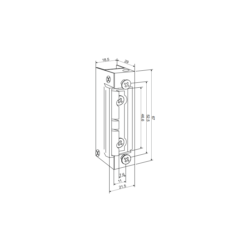 ZACZEP MECHANICZNY 1410RFFT SL wzmocniony