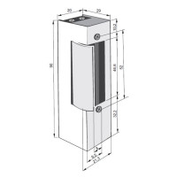 ELEKTROZACZEP 843 12-24V AC-DC Z PAMIĘCIĄ WEWNĘTRZNĄ I WYŁĄCZNIKIEM