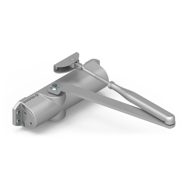 Samozamykacz Telesco DELTA 1859T.PL EN2-4 z ramieniem z blokadą srebrny